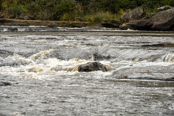 Fototapeta premium Waterfall and rocks