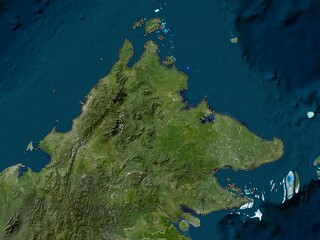 Sabah, Malaysia. Low-res satellite. No legend
