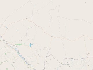 Fototapeta premium Assaba, Mauritania. OSM. No legend
