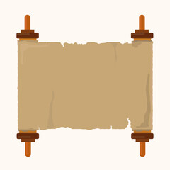 An unwrapped empty bundle from an Egyptian tomb
