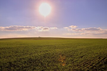 A famous spiral lookout tower during autumn at Kobyli, Czech republic