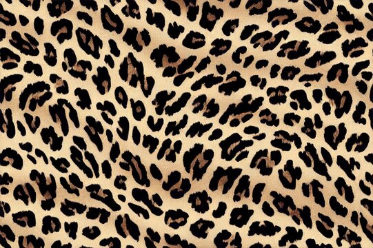 seamless leopard skin pattern, realistic