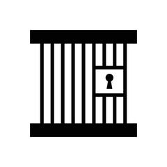 Jail icon vector design template