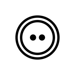 Sewing button icon vector design template