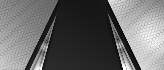 Black and grey glossy abstract corporate background