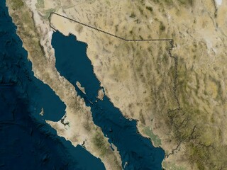 Sonora, Mexico. Low-res satellite. No legend