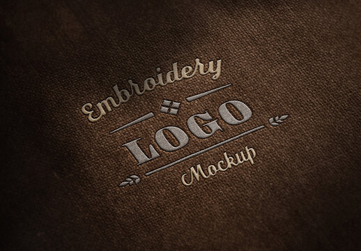 Embroidery Patch Logo Mockup