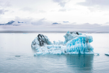 Big Floating Iceberg in Jokulsarlon, Iceland