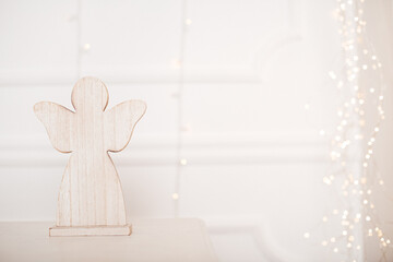 Engel aus Holz, Weihnachten, Christmas, Shabby Chic, space for text for your design
