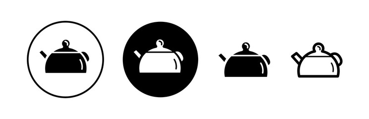 Coffee and Tea line icons. Cappuccino, Teapot and Coffeepot. Coffee beans linear icon set. Quality line set. Vector