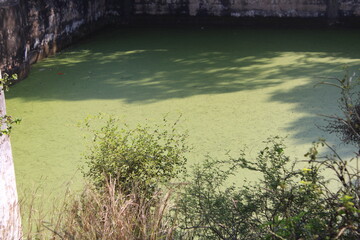 Views from Bala Quila - Alwar Fort boundaries on mountains in Rajasthan, India.