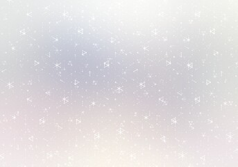 Subtle triangular plexus abstract pattern. Light blur irregular background. Polygonal mesh white blank textured illustration.