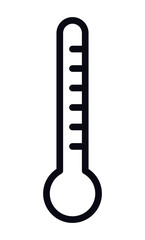 Thermometer sign temperature vector icon