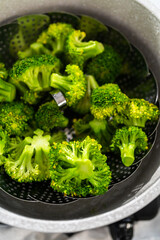 Steamed broccoli