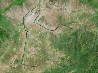 Darhan-Uul, Mongolia. High-res satellite. No legend