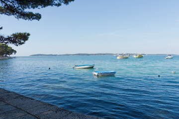 View in Adriatic Sea with sailing boats - 542030281