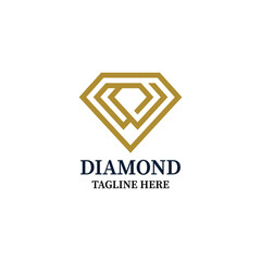 diamond logo design vector template