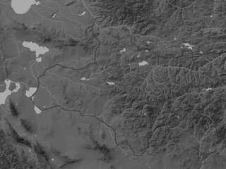 Dzavhan, Mongolia. Grayscale. No legend