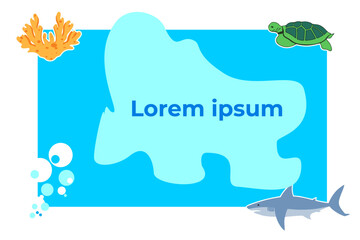 Ocean animal background