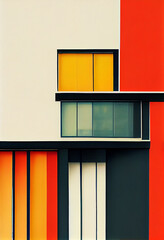 Minimalist Bauhaus Wall Art Print