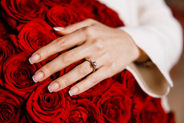 marry wedding love ring rose