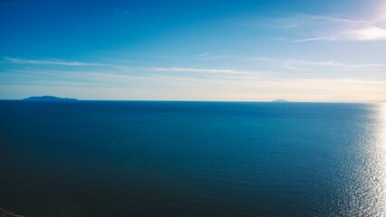 Beautiful shot of a calm sea horizon