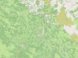 Bijelo Polje, Montenegro. OSM. No legend