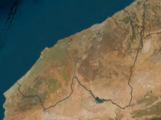 Casablanca-Settat, Morocco. Low-res satellite. No legend