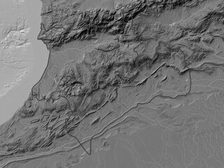 Fototapeta premium Souss-Massa, Morocco. Bilevel. No legend