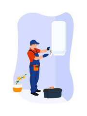 Boiler repair. Preparation for winter.