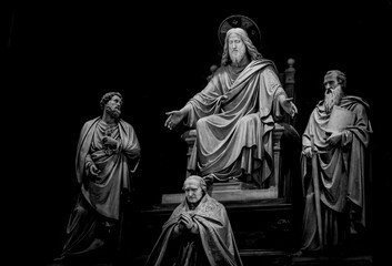 Sculpture of Jesus and the saints at Vatican