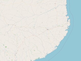 Fototapeta premium Nampula, Mozambique. OSM. No legend