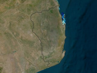 Inhambane, Mozambique. Low-res satellite. No legend