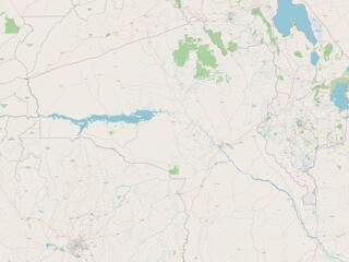 Fototapeta premium Tete, Mozambique. OSM. No legend