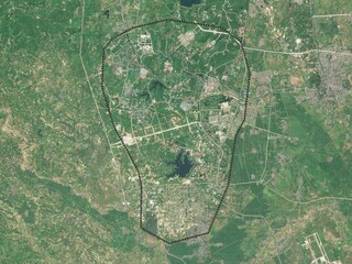 Naypyitaw, Myanmar. Low-res satellite. No legend