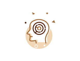 Head Maze Stroke Line Icon
