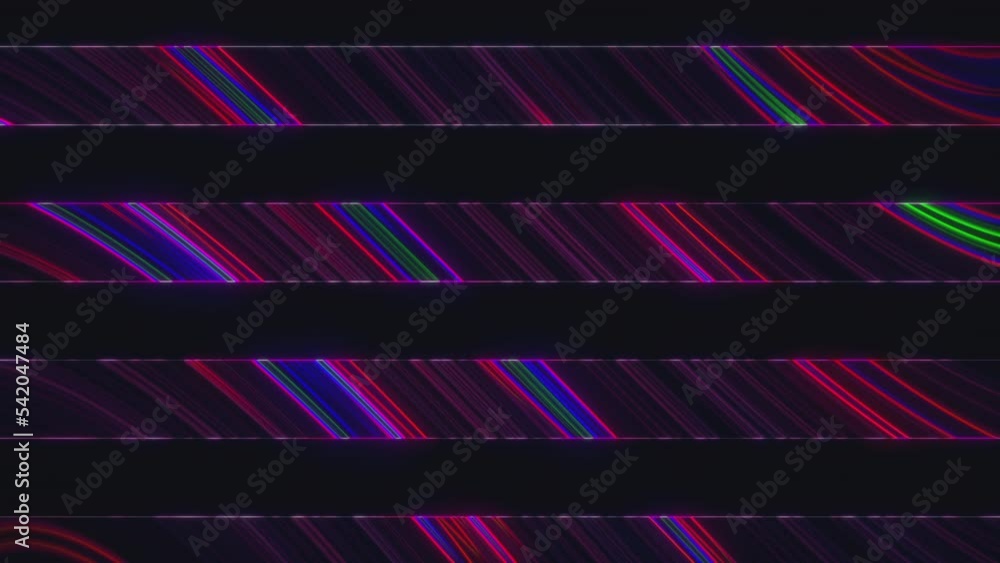 Poster glowing stripes. computer generated 3d render