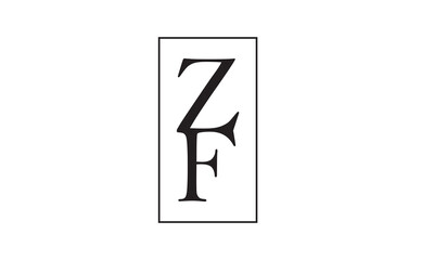 FZ initial monogram building logo for real estate with creative circle style design