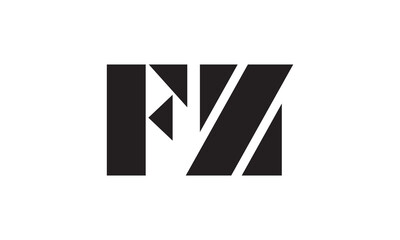 FZ initial monogram building logo for real estate with creative circle style design