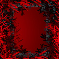 Kolorowe tło z ramką © Hanna