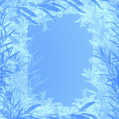 Kolorowe tło z ramką © Hanna