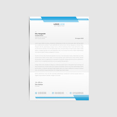 Elegant and modern business letterhead template
