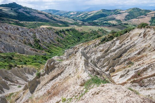 The calanchi di Atri with its stupendous and amazing clayey formations