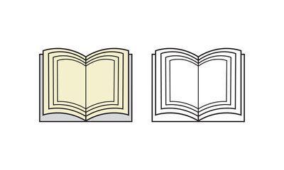 Book icon vector illustration on white background