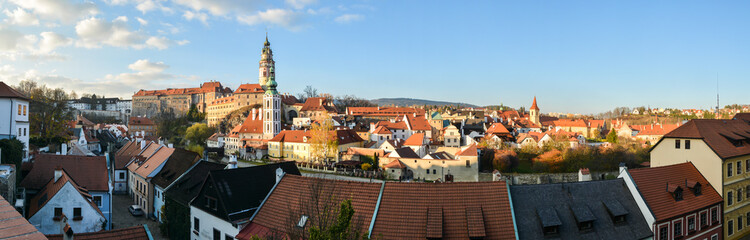 Obraz premium Panorama of the Czech Krumlov.