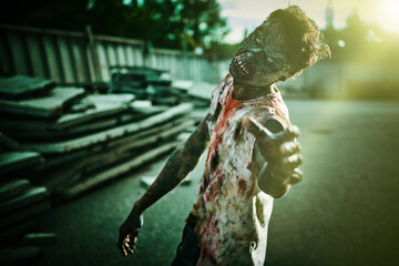 bloody zombie attacks