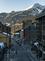 Andorra la Vella, Andorra - January 19, 2022: Grandvalira Andorra Ski Resort, Andorra mountains and skiing