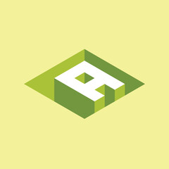 Fototapeta premium letter a 3d logo