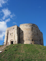 Fototapeta na wymiar Clifford's Tower part of the ruined York Castle