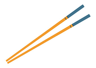 Chopsticks vector. chopsticks white background. wallpaper. free space for text. copy space.